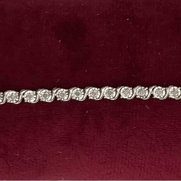 Genuine Diamond Bracelet| 1/2 ct.|Sterling Silver|Ethically sourced|NIB|… - Picture 1 of 8
